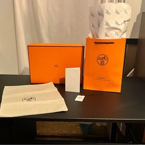 New Hermès Orange Shoe Box Bundle